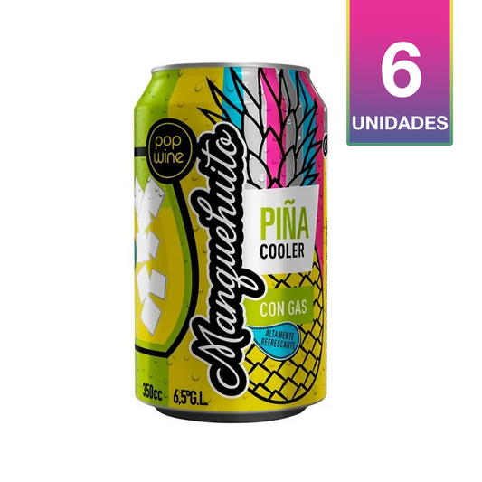 COOLER MANQUEHUITO PIÑA LATA 350 CC (6 UNIDADES)