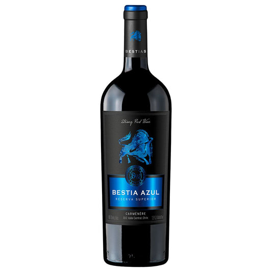 Vino bestia azul carmenere 750CC