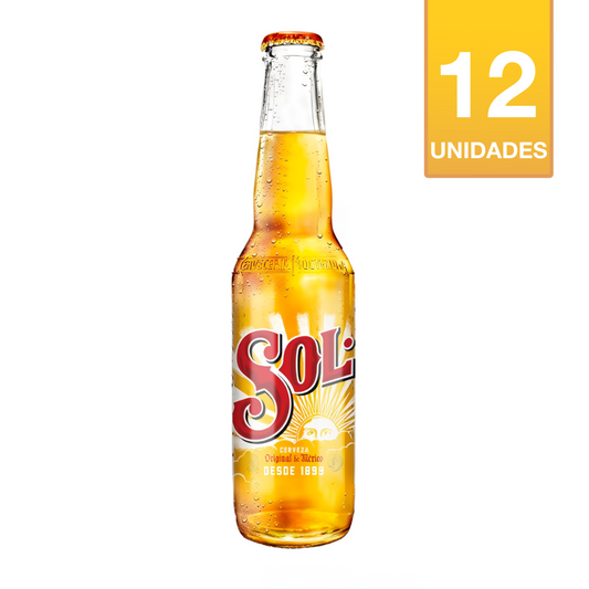 CERVEZA SOL BOTELLÍN 330CC (12 UNIDADES)