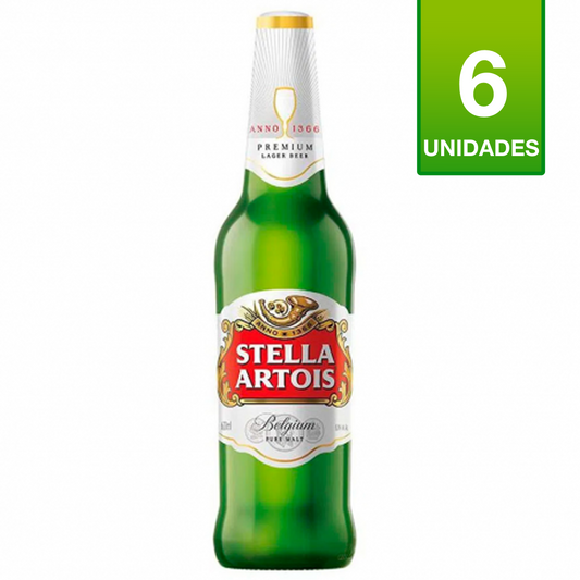 CERVEZA STELLA ARTOIS 660CC (6 UNIDADES)