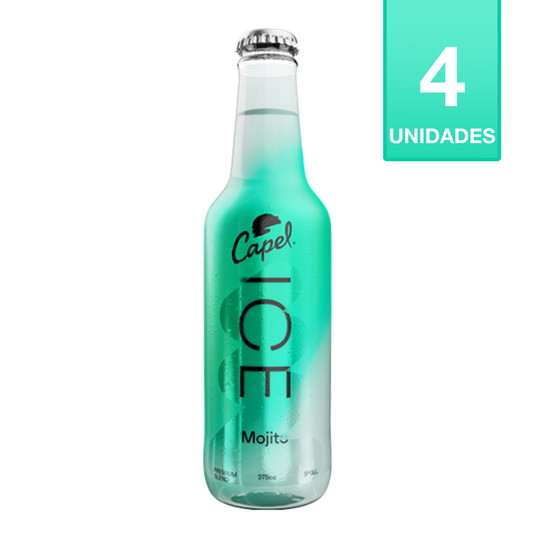 CÓCTEL CAPEL ICE MOJITO BOTELLA 275CC (4 UNIDADES)