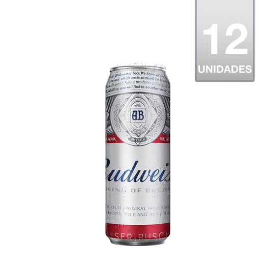 CERVEZA BUDWEISER LATA 470CC (12 UNIDADES)