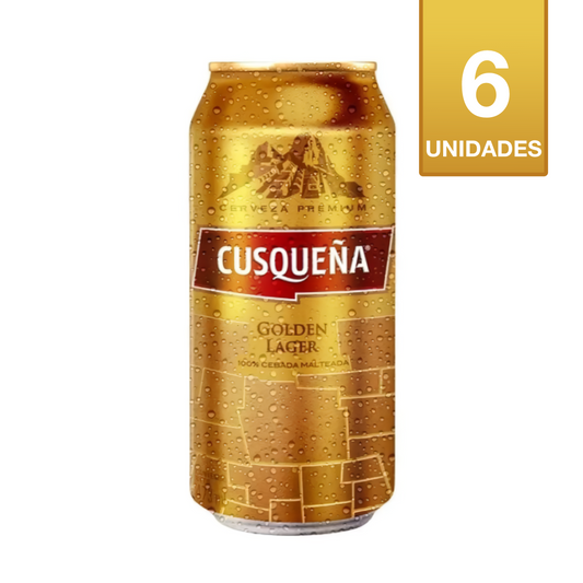 CERVEZA CUSQUEÑA GOLDEN LAGER 473 CC (6 UNIDADES)