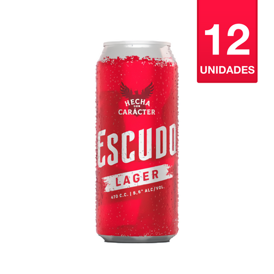 CERVEZA ESCUDO LAGER 350 CC (12 UNIDADES)