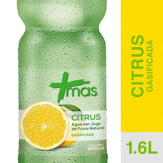 AGUA SABORIZADA MAS CITRUS GASIFICADA 1.6 L