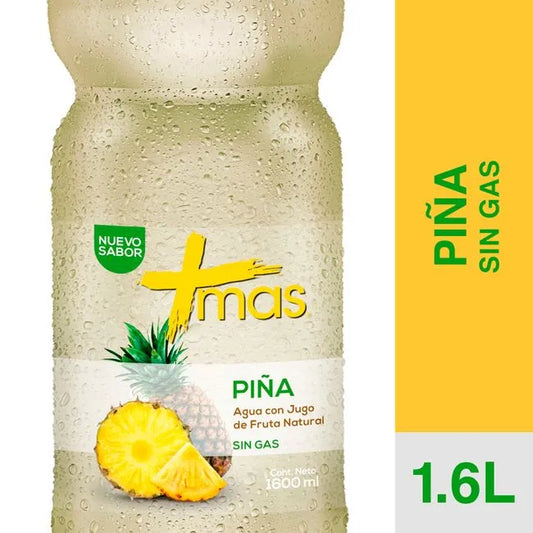 AGUA SABORIZADA MAS PIÑA 1.6 L