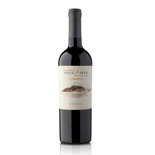 VINO VOLCANES DE CHILE RESERVA MERLOT 750CC