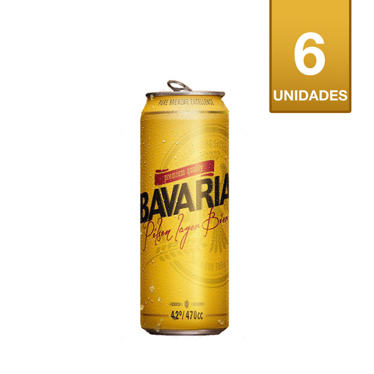 CERVEZA BAVARIA LATA 470CC (6 UNIDADES)