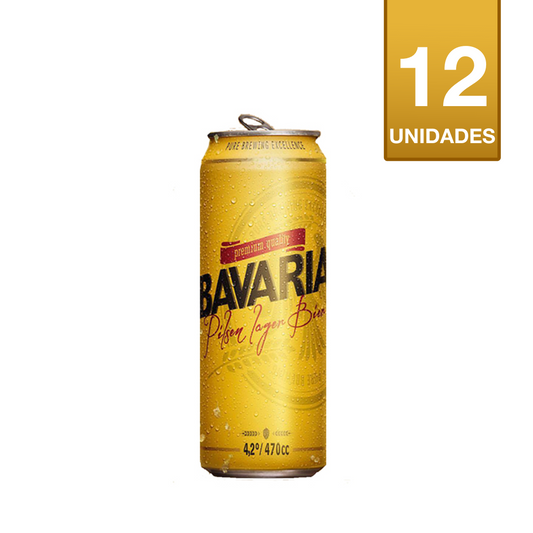 CERVEZA BAVARIA LATA 470CC (12 UNIDADES)