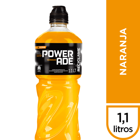 BEBIDA ISOTÓNICA POWERADE NARANJA 1.1 L (1 UNIDAD)