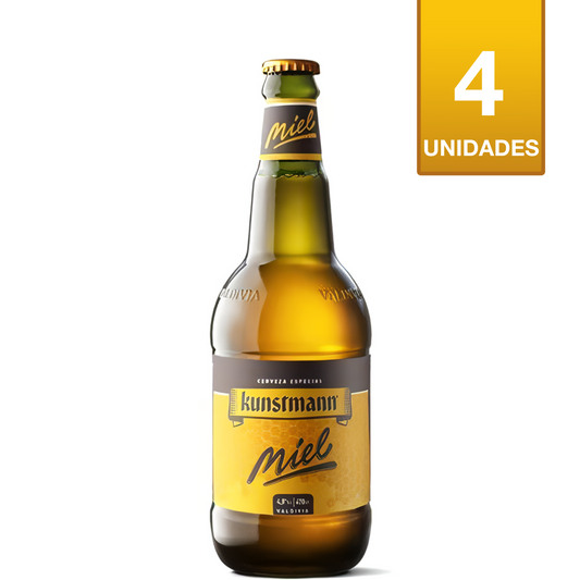 CERVEZA KUNSTMANN MIEL 500 CC (4 UNIDADES)