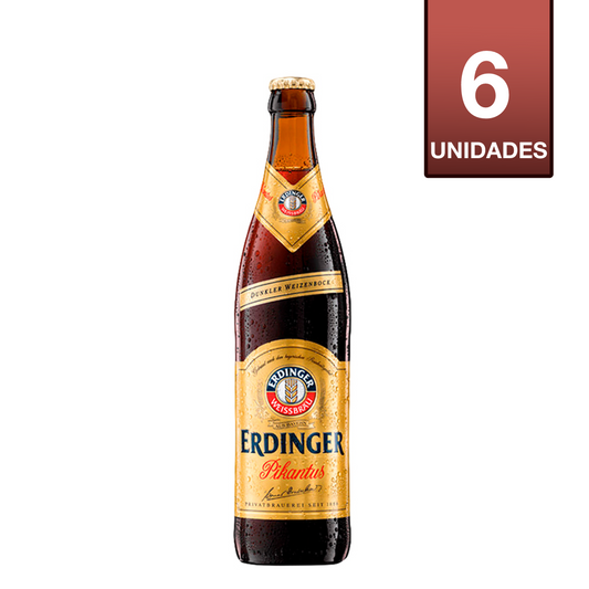 CERVEZA ERDINGER PIKANTUS 500 CC (6 UNIDADES)