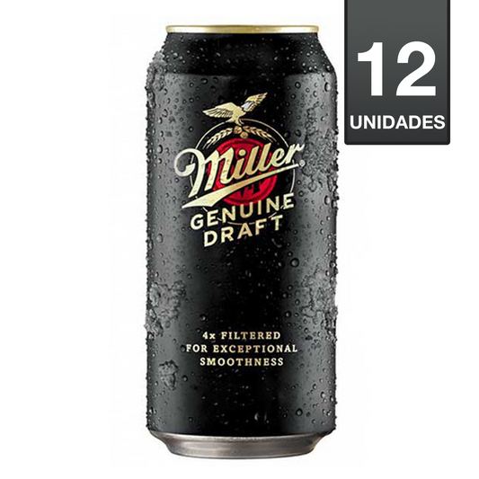 CERVEZA MILLER LAGER 330 CC (12 UNIDADES)