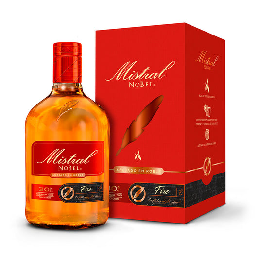 PISCO MISTRAL NOBEL FIRE 30º 750CC