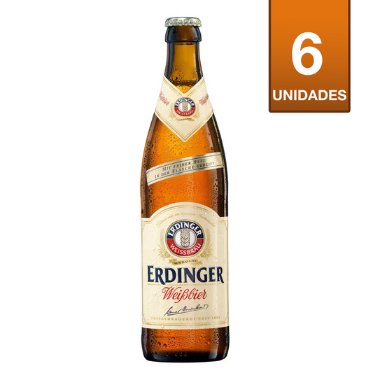 CERVEZA ERDINGER WEIBBIER 500 CC (6 UNIDADES)