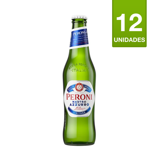 CERVEZA PERONI PREMIUM LAGER 330 CC (12 UNIDADES)