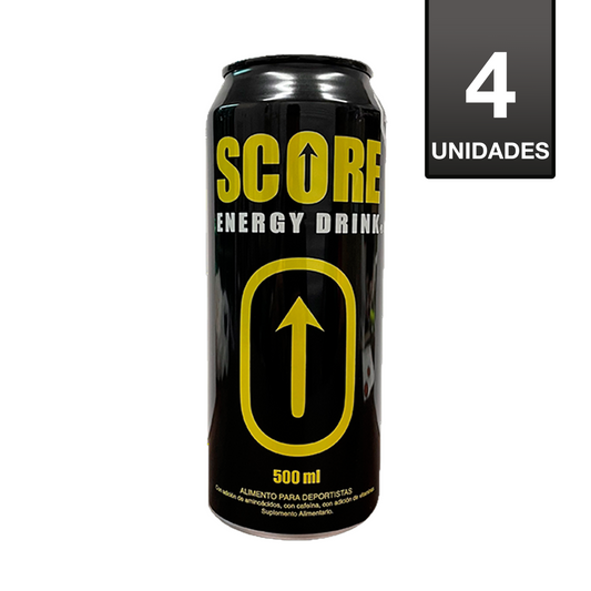 BEBIDA ENERGÉTICA SCORE TRADICIONAL 500CC (4 UNIDADES)